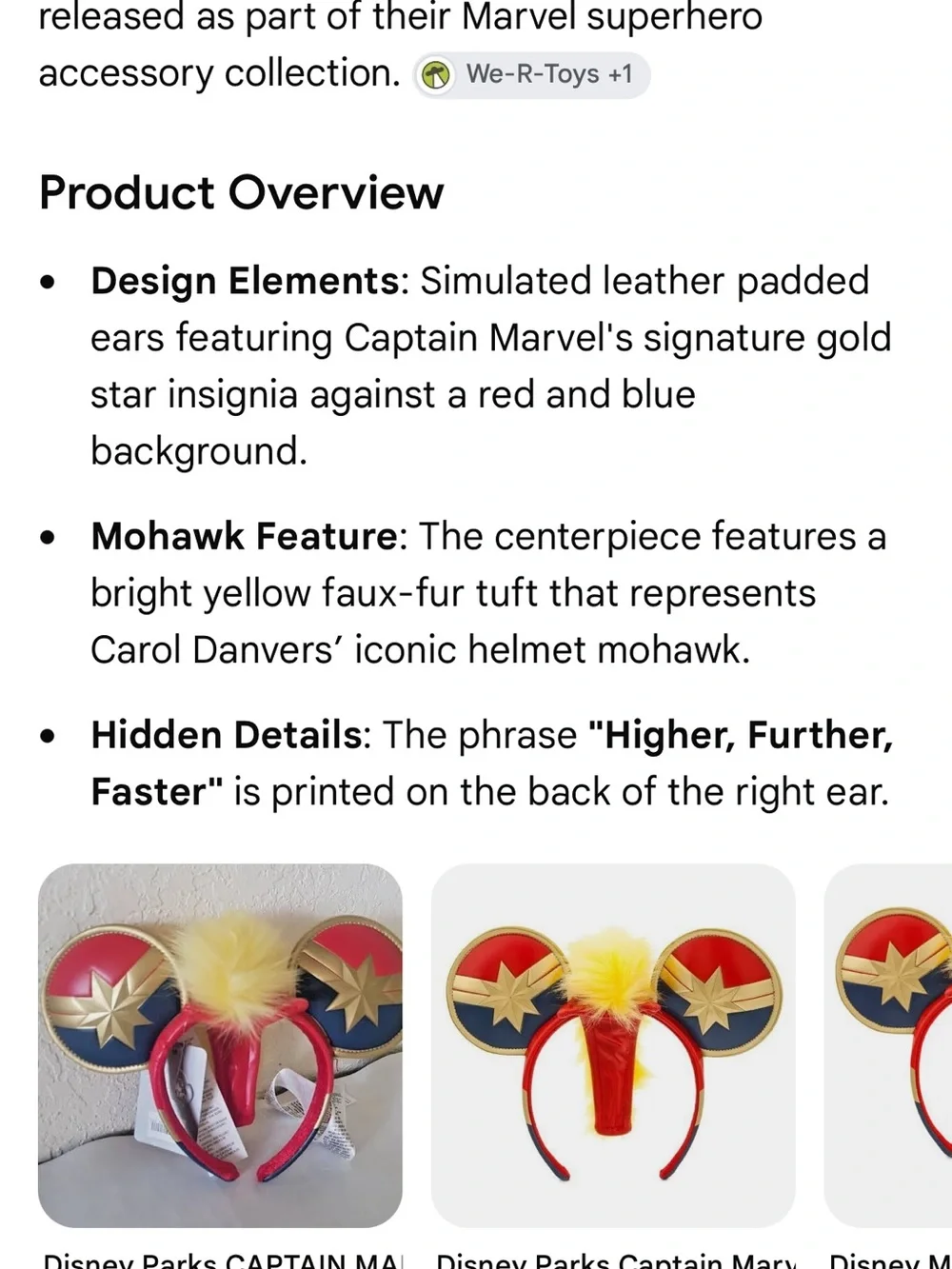 Disney themed ear